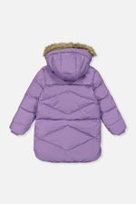 Long Winter Puffer Coat Violet - J20W59_05003