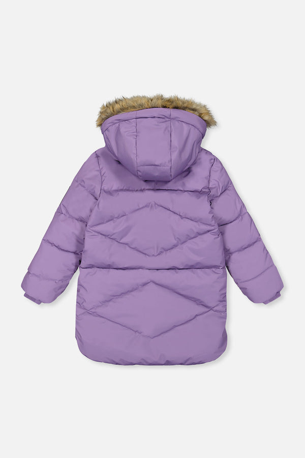 Long Winter Puffer Coat Violet - J20W59_05003