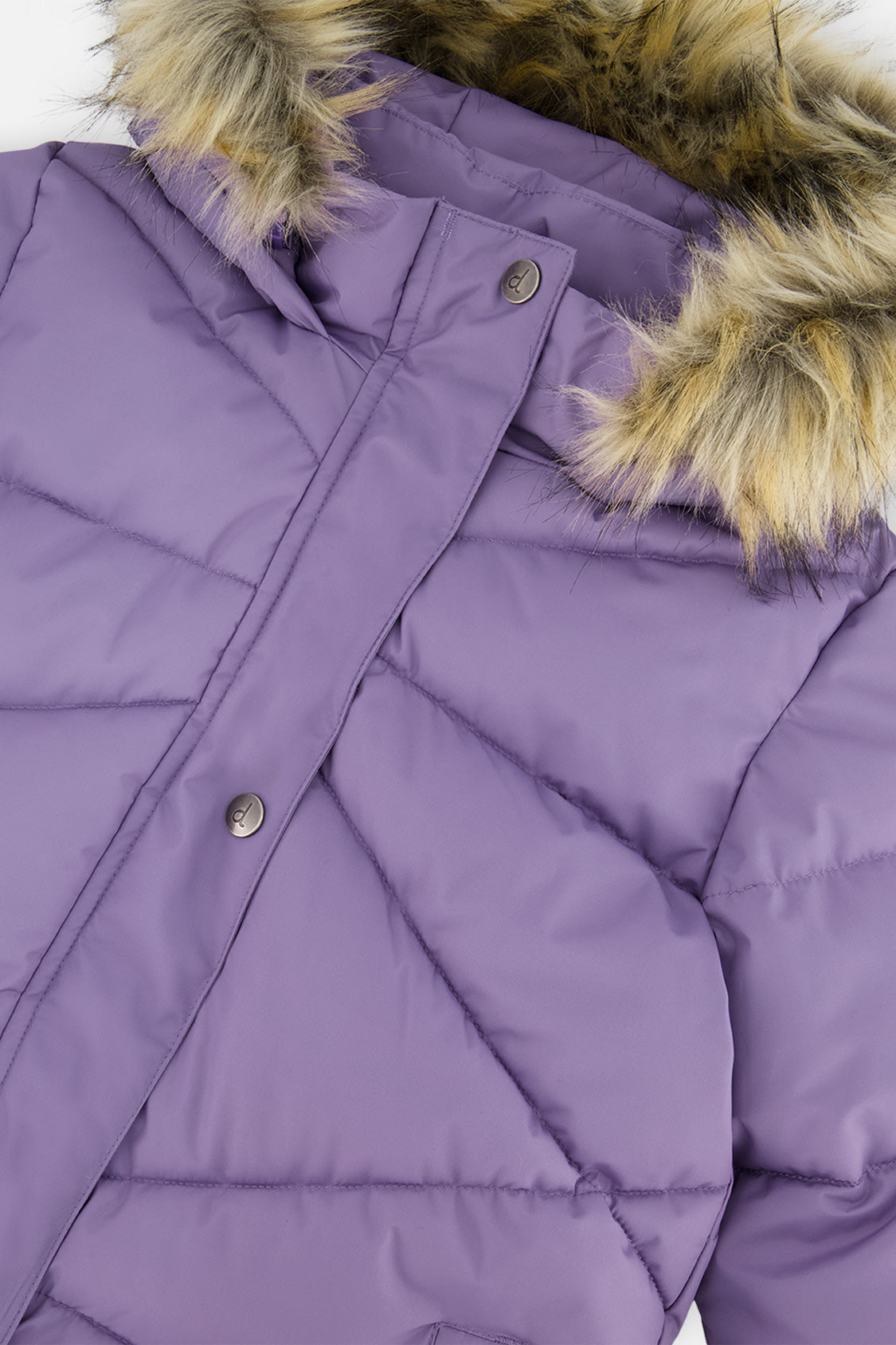 Long Winter Puffer Coat Violet - J20W59_05003