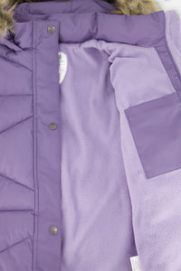 Long Winter Puffer Coat Violet - J20W59_05003