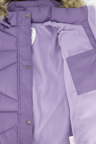 Long Winter Puffer Coat Violet - J20W59_05003
