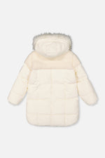 Long Winter Puffer Coat Off-White - J20W60_01880
