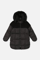 Long Winter Puffer Coat Black - J20W60_09990
