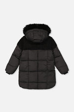 Long Winter Puffer Coat Black - J20W60_09990