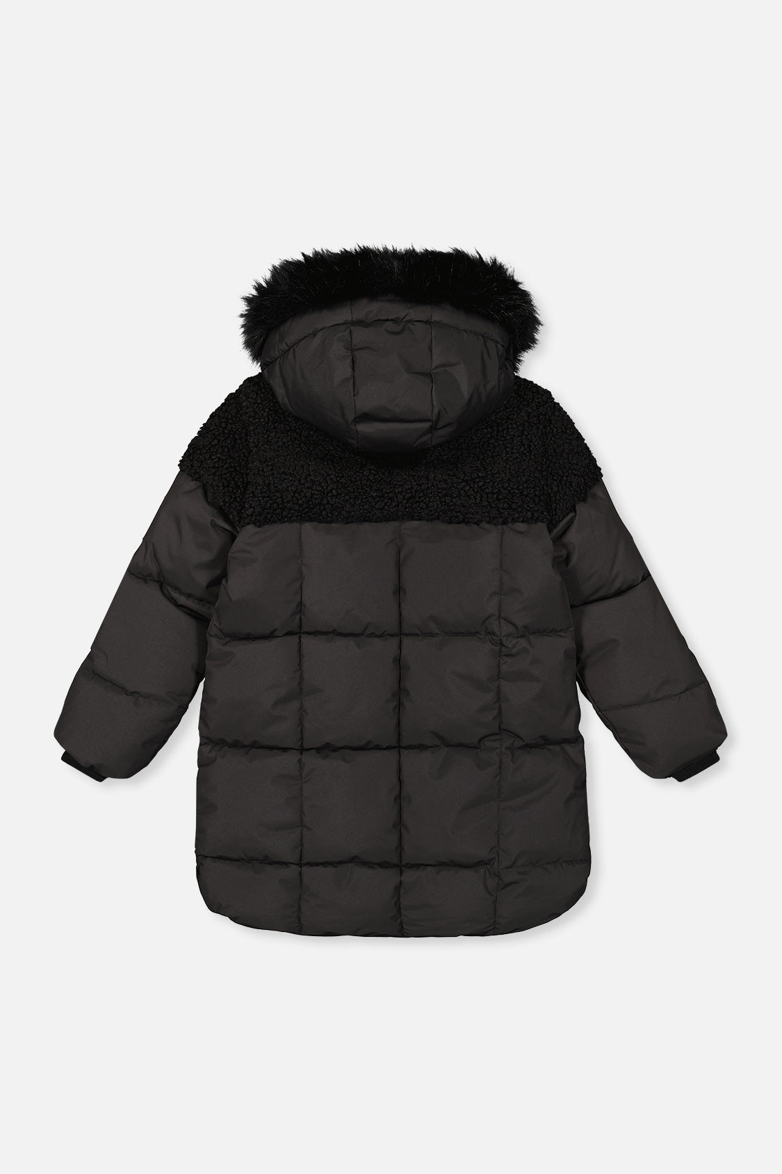 Long Winter Puffer Coat Black - J20W60_09990