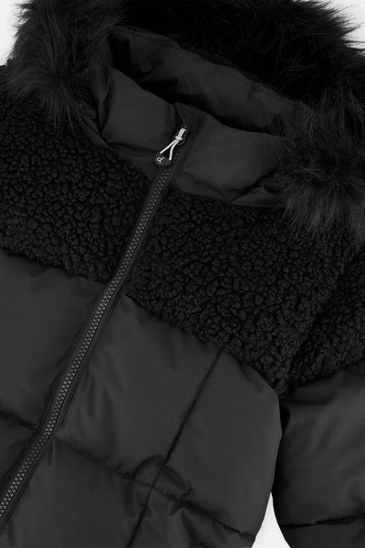Long Winter Puffer Coat Black - J20W60_09990