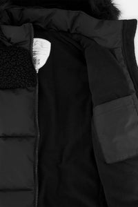 Long Winter Puffer Coat Black - J20W60_09990