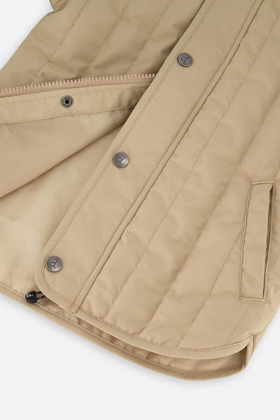 Quilted Raglan Sleeve Jacket Beige - J20W61_01470