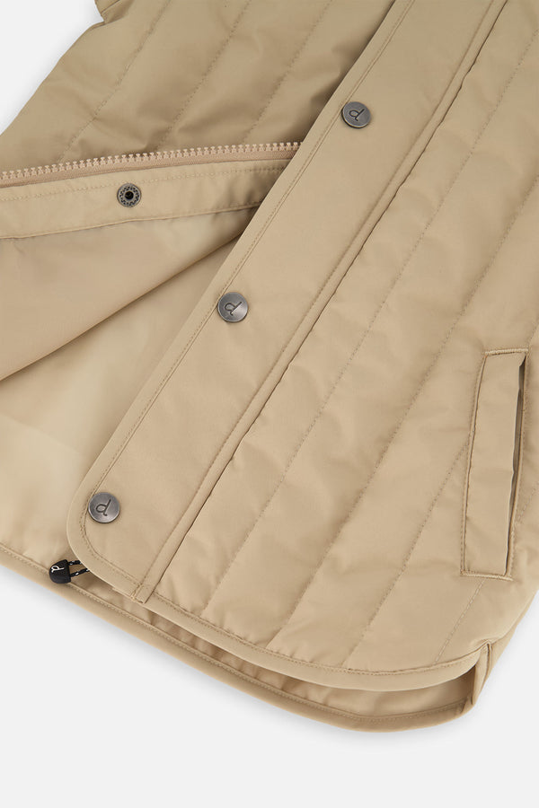 Quilted Raglan Sleeve Jacket Beige - J20W61_01470