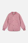 Quilted Raglan Sleeve Jacket Mauve Pink - J20W61_05080