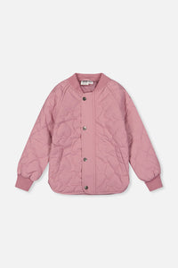Quilted Raglan Sleeve Jacket Mauve Pink - J20W61_05080