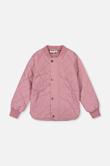 Quilted Raglan Sleeve Jacket Mauve Pink - J20W61_05080