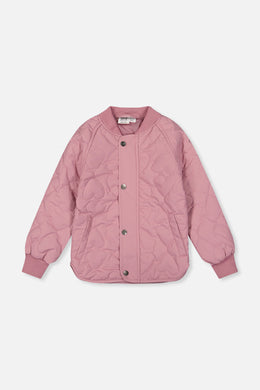 Quilted Raglan Sleeve Jacket Mauve Pink - J20W61_05080