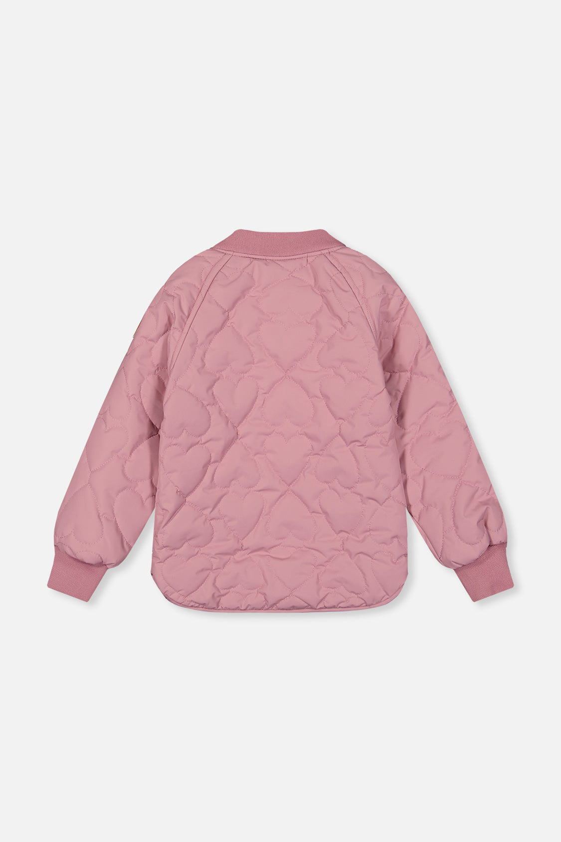 Quilted Raglan Sleeve Jacket Mauve Pink - J20W61_05080