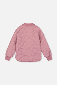 Quilted Raglan Sleeve Jacket Mauve Pink - J20W61_05080