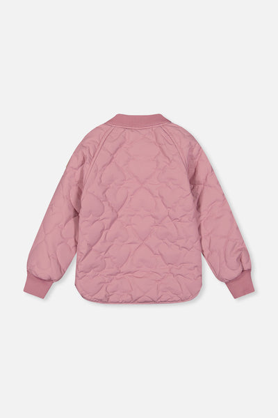 Quilted Raglan Sleeve Jacket Mauve Pink - J20W61_05080