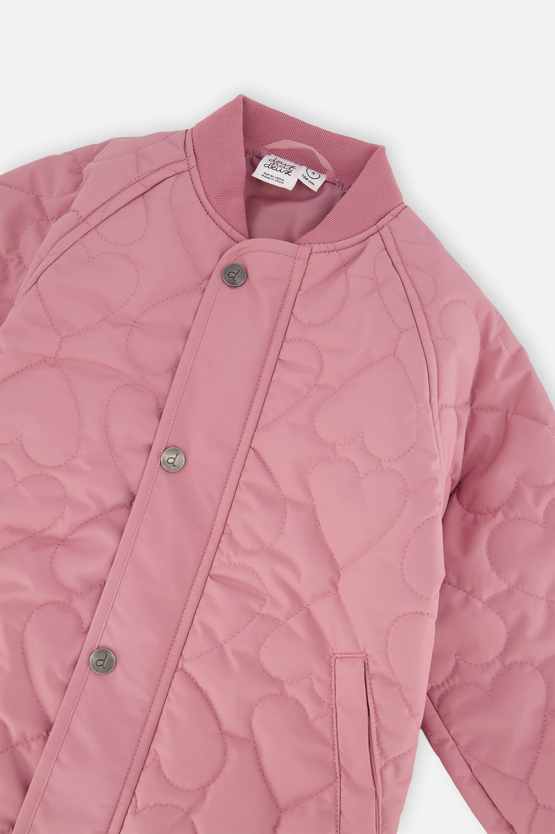 Quilted Raglan Sleeve Jacket Mauve Pink - J20W61_05080