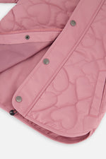Quilted Raglan Sleeve Jacket Mauve Pink - J20W61_05080