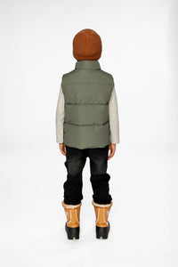 Sleeveless Mid-Season Vest Olive Green - J20W62_03090