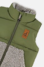 Sleeveless Mid-Season Vest Olive Green - J20W62_03090