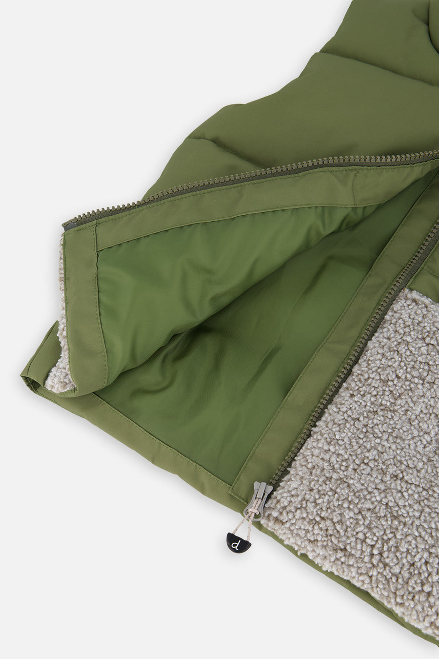 Sleeveless Mid-Season Vest Olive Green - J20W62_03090