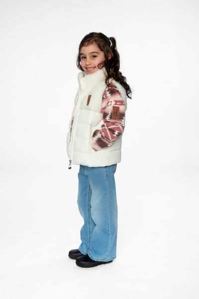 Sleeveless Mid-Season Vest Off-White - J20W63_01880