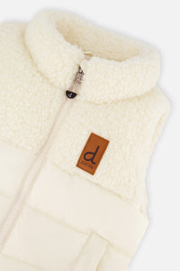 Sleeveless Mid-Season Vest Off-White - J20W63_01880