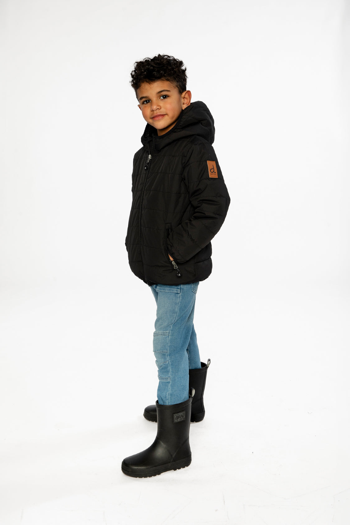 Insulating Quilted Mid-Season Jacket Black - J20W64_09990