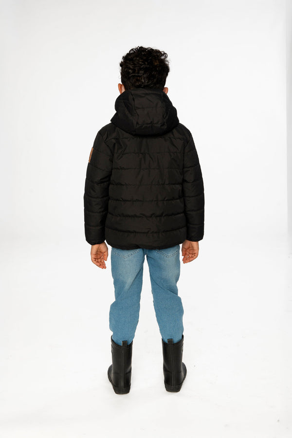 Insulating Quilted Mid-Season Jacket Black - J20W64_09990