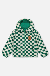 Reversible Mid-Season Jacket Forest Green - J20W65_03730