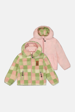 Reversible Mid-Season Jacket Pale Dusty Pink - J20W65_06220