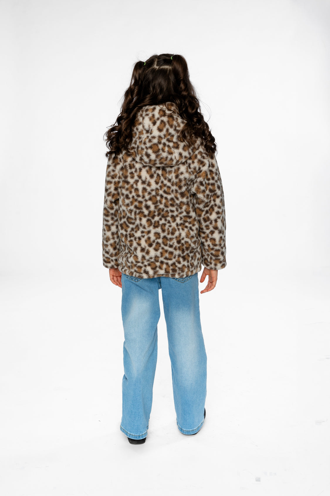Reversible Mid-Season Jacket Pink And Leopard - J20W65_06800