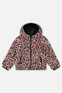 Reversible Mid-Season Jacket Pink And Black - J20W65_1J088
