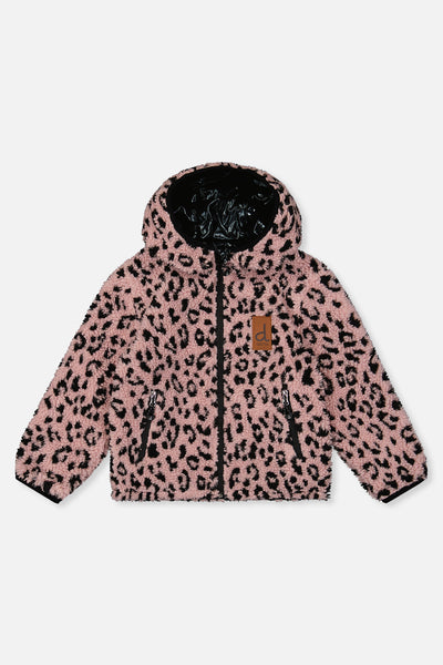 Reversible Mid-Season Jacket Pink And Black - J20W65_1J088