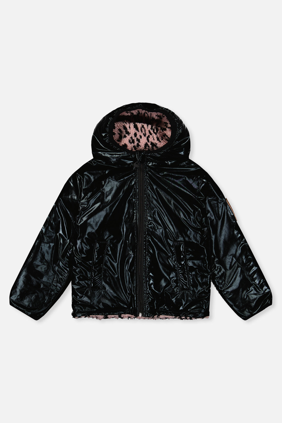 Reversible Mid-Season Jacket Pink And Black - J20W65_1J088