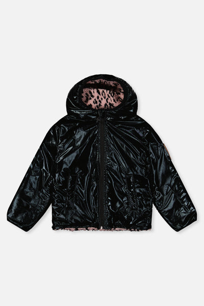 Reversible Mid-Season Jacket Pink And Black - J20W65_1J088
