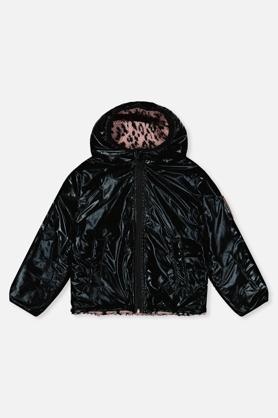 Reversible Mid-Season Jacket Pink And Black - J20W65_1J088