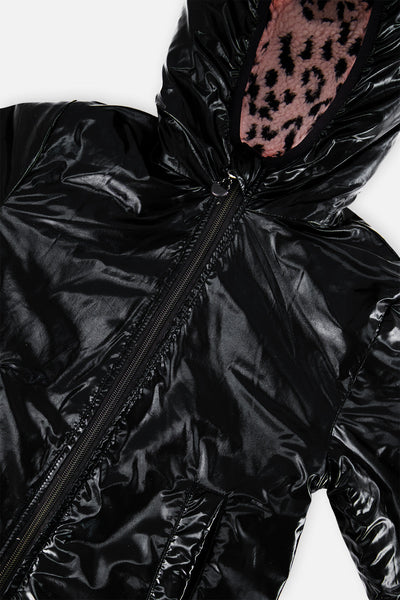 Reversible Mid-Season Jacket Pink And Black - J20W65_1J088
