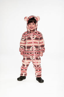 Baby Mid-Season Plush One-Piece Outerwear Aztec Pink - J20W66_2J011