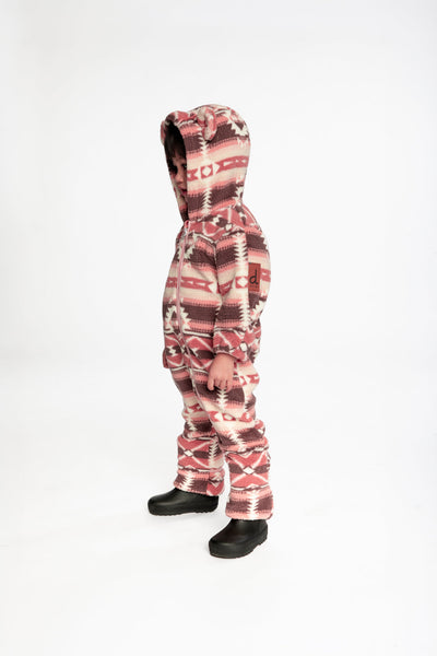 Baby Mid-Season Plush One-Piece Outerwear Aztec Pink - J20W66_2J011
