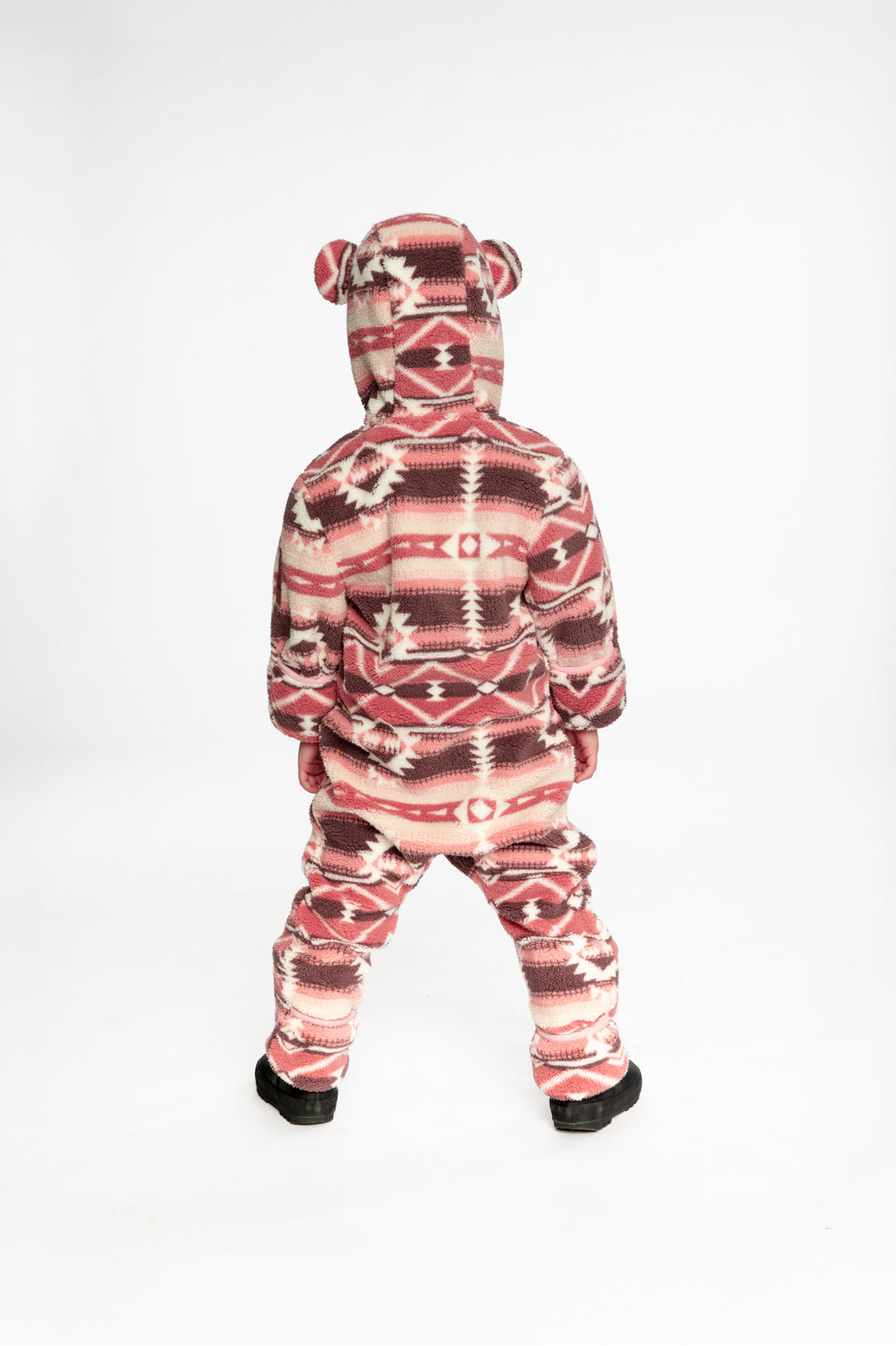 Baby Mid-Season Plush One-Piece Outerwear Aztec Pink - J20W66_2J011