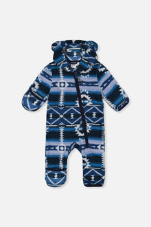 Baby Mid-Season Plush One-Piece Outerwear Aztec Blue - J20W66_2J012