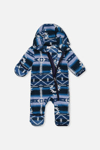 Baby Mid-Season Plush One-Piece Outerwear Aztec Blue - J20W66_2J012