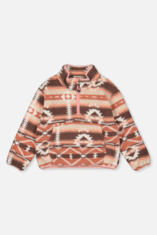 Mid-Season Plush Pullover Jacket Aztec Pink - J20W67_2J011