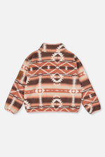 Mid-Season Plush Pullover Jacket Aztec Pink - J20W67_2J011