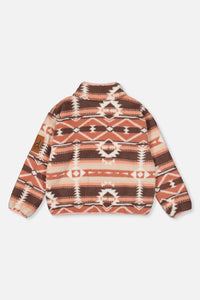 Mid-Season Plush Pullover Jacket Aztec Pink - J20W67_2J011