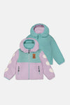 Reversible Mid-Season Jacket Pale Blue-Grey And Mauve - J20W69_03017