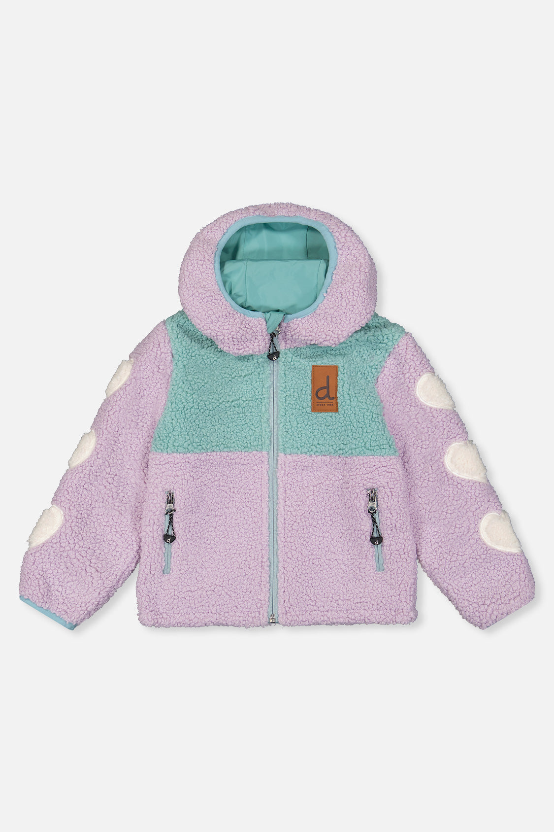 Reversible Mid-Season Jacket Pale Blue-Grey And Mauve - J20W69_03017