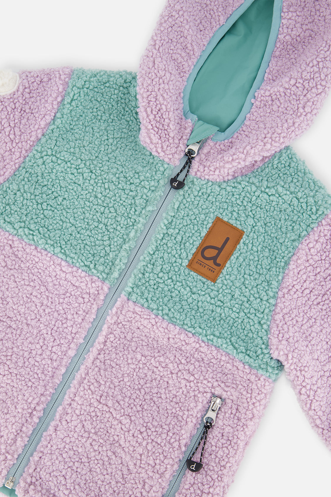 Reversible Mid-Season Jacket Pale Blue-Grey And Mauve - J20W69_03017