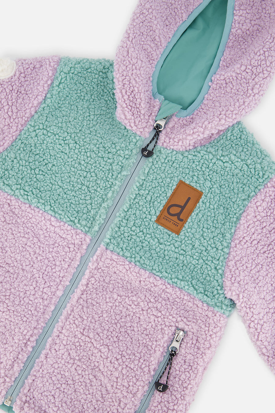 Reversible Mid-Season Jacket Pale Blue-Grey And Mauve - J20W69_03017